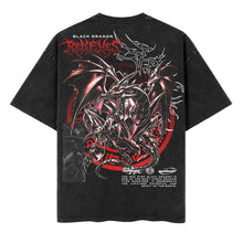 Red Eyes Dragon Oversized Heavyweight Washed Tee