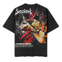 Sakamoto Days | Nagumo Yoichi Oversized Heavyweight Washed Tee