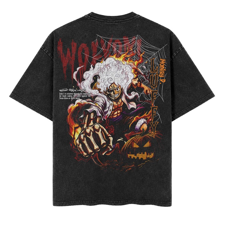 Luffy Gear 5 Oversized Heavyweight Washed Tee